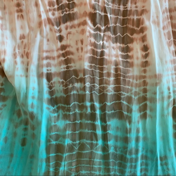 Gypsy 05 tie dye, long, strapless dress. - Picture 6 of 6